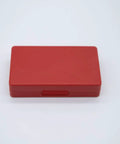 Red plastic case for Dial Thickness Gauge 0-20mm With Flat Anvil, Pro Grade Dial Indicator For Jewelry, Leather, Sheet Metal, Fabric, And Paper
