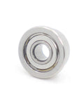 Check out This Snazzy 10 Pack Of Stainless Steel Flanged Deep Groove Ball Bearings Size 3X8X4mm Double Shielded SF693ZZ showing a single stainless steel bearing.
