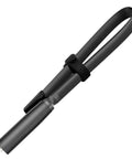Dual Band Ham Radio Antenna 144 430 MHz High Gain Eighteen And A Half Inch Antenna at folded angle with black finish