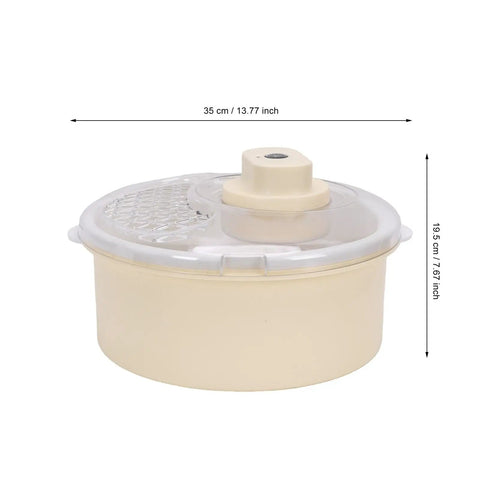 Straight Up Game Changer Electric Salad Spinner With Rapid Drain Tech that cuts water from greens in seconds, 4L capacity.