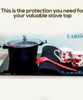 Stove Top Protector Cover For Electric Cooktops And Laundry Area Keeps Your Kitchen Tidy Anti Slip Waterproof Pad with pot and mugs