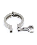 QiiMii 2-inch stainless steel sanitary clamp with single-pin tri-clamp, includes silicone gasket