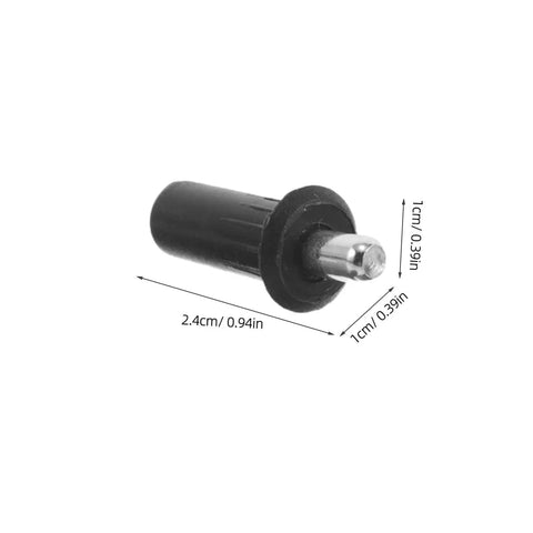 Close-up of spring-loaded hinge pin from 24 Piece Cabinet Door Repair Pins Kit With Spring Loaded Hinge Pins For Plastic And Metal