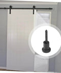 Sliding Barn Door Track Connectors Set With Wall Spacers Expansion Tubes And Clamp Screws For Easy Diy Installation On Various Door Types