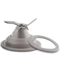 Juicer Head Mount Assembly Replacement Part For BL2010BP BL2020S BL2352P Durable Plastic And Metal Housing For No Fuss Everyday Juicing And Easy Attachment, silver juicer head mount with blade and gasket