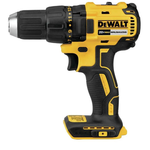 Powerful 20V Max Cordless Drill With Half Inch Chuck Tool Only, Brushless Motor For Longer Run Time, Compact Lightweight Body For Tight Spaces, Ergonomic Grip For Better Control, Bright LED Light With 20 Second Trigger Delay