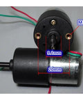 Built Tough 6 Volt Gear Reduction Motor Delivering Knockout High Torque At Steady 24 Rpm For Reliable Car Gate Lock and Heavy Duty Electronic Starter Upgrades Featuring Premium D Shaft Drive with measurements shown.