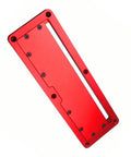 Red Aluminum Alloy Flip Adjustable Throat Plate For Electric Circular Saw, Precision Table Saw Insert Plate, Quick Fit Pro Grade Accessory