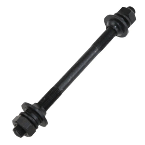 Rear Bicycle Axle Kit 140mm M10 26 TPI Conical Lock Nut Washer Kit For Black Finish Hub Multi Speed Rear Axle Lightweight Durable Replacement