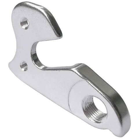 Rear Derailleur Hanger Dropout Adapter For MTB And Road Bikes Aluminum Alloy WG008-SL Silver 2.24x1.38 Inches