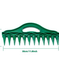 Green 8 In 1 Hand Held Seed Spreader And Planter Tool With Fertilizer Dispenser Seed Hole Maker Seed Spacer 30cm x 13cm
