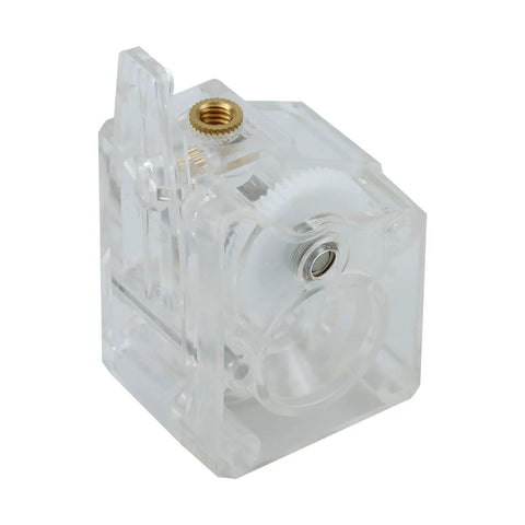Dual Gear Drive Extruder Upgrade V3 Built For Ender 3 Series And CR-10 Prusa I3 DIY Printers With Bowden Style Feed Anycubic Mega S Tevo Tornado Wanhao D9 Anet A8 E10 No Jam Feeding High Torque Slippage Free transparent plastic dual-gear 3D printer extruder