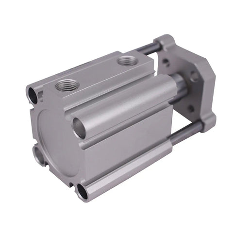 Heavy Duty Compact Double Acting Pneumatic Cylinder With Guide Rod Featuring Slick Hardened Shaft And Hella Tough Anti Corrosion Finish For Rock Solid Machine Projects