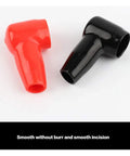 Ditch the exposed wiring! These 6 Pack Electric Guard Terminal Boots in red and black for winches and batteries.