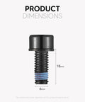 Beefy Alloy Steel Bike Disc Brake Caliper Bolts Set With Washers M6x18mm showing dimensions 6mm width, 18mm height