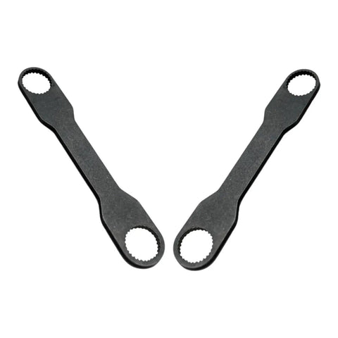 Pair of Wrench Parse Multitool Spanner Kit For Disassembly Tool Ver 1.0 Pro Grade Handyman Gear, showing double-ended spanners angle.