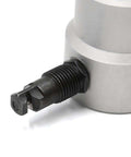 Close-up of Heavy Duty Double Head Metal Sheet Nibbler and Hole Cutter Tool Kit head, showing cutting mechanism.