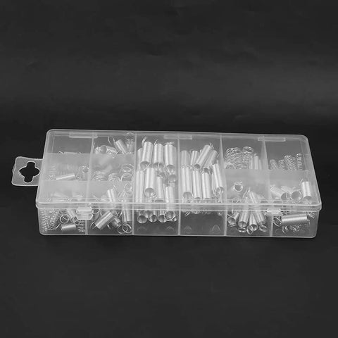 Dude, grab this epic 200pc Spring Assortment Set for home hacks and auto gigs! Featuring tension and compression springs in all sizes to fix stuff fast without hunting around. This ultimate kit is a total game changer for any DIY wizard or mechanic who. 200pc steel spring assortment in clear PP box