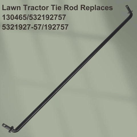 Beefed Up Front Axle Tie Rod Replacement For Lawn Mower That Fits Craftsman Poulan And Husqvarna Models 192757 532192757 130465 532130465 LT1000 Series Durable Steel Link For Reliable Steering On Your Mower, black steel rod