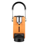 Fully Automatic Espresso Machine With Smart Digital Controls And Silky Milk Frothing Technology For On Point Cappuccinos front view in orange color.