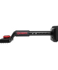 Economy Adjustable Knee Kicker for carpet installation, side view, with heavy-duty aluminum castings, black finish, padded grip