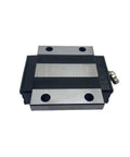 Top Shelf Premium Steel Linear Motion Guide Rail Slider Block Kit For Tight CNC And 3D Printer Rigs, front view of steel block