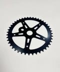 Black 44T sprocket from 2 Inch Cup Bike Bottom Wide Pedal Crank Kit With 44T Sprocket, 165mm Crank Arm, One Piece Crank Kit For 26 Inch Bikes