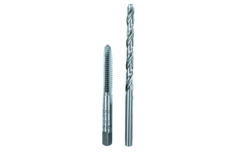 One Quarter By Twenty NC Heavy Duty Pro Grade High Carbon Steel Tap And Drill Set With Precision Cut Threads For Accurate Threading Includes The Correct Drill Bit In One Handy Pack