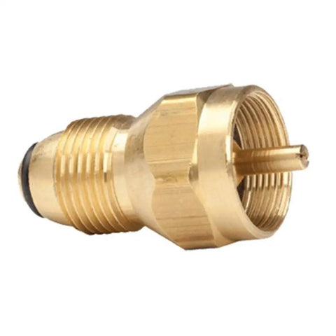 Brass tank adapter for Portable Big Buddy Propane Heater Bundle With 10 Foot Hose And Brass Tank Adapter For Indoor Outdoor Use