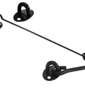 16 Inch Barn Door Hook And Eye Latch Set Heavy Duty Stainless Steel Privacy Lock No Brainer Install For Fence Shed Door Black Finish Sliding Door Hardware With Screws 2 Pack