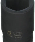 Deep One Inch Drive 6 Point Impact Socket One And Seven Sixteenths Inch Deep Chrome Moly Steel Built To Last For Heavy Duty Auto Repair Trucks