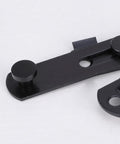 Close-up of 2pcs Stainless Steel Door Hasp Latch, Rust Proof Gate Lock with Screws, showing solid construction and smooth finish.