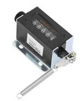 Rugged Hand Held Manual Tally Counter For Cranking Out Totals On The Fly With Crisp Five Digit Dial, compact metal design.