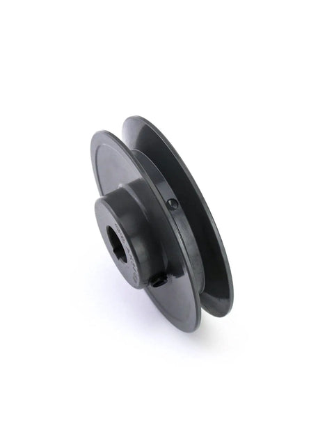 Rock Solid Single Groove V Belt Pulley 3.45 Inch OD Five Eighth Inch Bore Cast Iron Fixed Bore 1 Groove Sheave For V Belt 4L A AX Sections