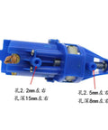 Close-up of High Wind RC Aircraft Power Unit With 130 Brush Motor For Model Planes, detailed view of 2mm and 5mm holes.