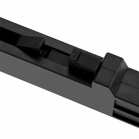Close-up of Barn Door Soft Close Kit For Barn Wood Doors With Spring Buffer Damper And Sliding Rail Mechanism Quiet Smooth Closing