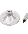 Aluminum Alloy Hand Wheel Crank With 0-1mm Scale, 80mm Diameter, Smooth Boss Level Precision Motion For 210 8x16 Machinery close-up