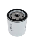 Heavy Duty Engine Oil Filter With Top Shelf Synthetic Microfiber Media For Badass 20 Micron Particle Capture and smooth road cruising, showing top view of the filter.