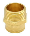 Swivel 3/4 Inch GHT Female To 1 Inch NPT Male Pipe Fitting For Garden Hose And Pipe Threads Swivel Action Cuts Hose Strain Solid Brass Construction Durable Quick Connect For Outdoor Plumbing brass adapter