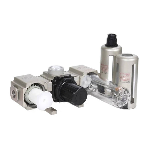 FRL Preparation Unit For Series Filtration Set Including GAC200-06AS GAC200-08AS GAC300-08AS GAC300-10AS GAC300-15AS GAC400-10AS