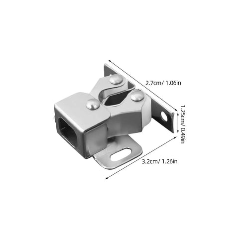 Heavy Duty Double Roller Cabinet Door Catch Stainless Steel Ball Bearing Push Latch dimensions