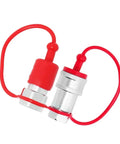 Unlock The Full Potential With These Two Sets Of Heavy Duty Hydraulic Quick Connect Couplers Covering 1/4 3/8 And 1/2 Inch Npt Sizes With Dust Safety Caps To Keep Debris Out Secure And Stable Fits For Pump Tractor Systems Easy Snap Install Saves Cash For. Two red-capped hydraulic couplers with dust caps