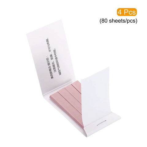 Open booklet of 4 Pack pH Test Strips With 320 Indicator Papers For Water Food Soil Testing, showing pink litmus papers