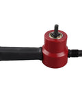 Heavy Duty Sheet Metal Nibbler Cutter Drill Bit Upgrade, red dual-headed adapter with rubber handle for precision cuts.