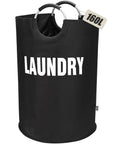 160L XXL Collapsible Laundry Basket With Aluminum Handle And Soft Grip Waterproof 600D Oxford Double Layer Laundry Bag