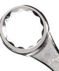 Close-up of 2-3/16 Inch Jumbo 12 Point Combination Wrench With Hot Drop Forged Construction And Satin Finish, showing the wrench head.