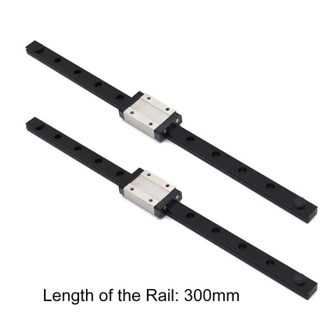 Premium MGN12H 300mm Linear Rail Guides 2 Pack 8mm Linear Slides For 3D Printers And CNC Upgrades Heavy Duty Steel