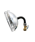 Side view of Portable Propane Heater With Upgrade Catalytic Infrared Burner And Free Bending Snake Hose for camping and outdoor use