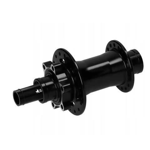 Front 20mm To 15mm Thru Axle Fork Adapter For Bike Wheels, black 6061 alloy hub converter, side view