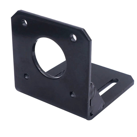 Two Pack 42mm NEMA17 Stepper Motor Mounting Bracket Set Alloy Steel L Shaped 90 Degree With Screws And Nuts Anti Rust For Small Gear Motors DIY Robotics CNC Projects And 3D Printer Builds
